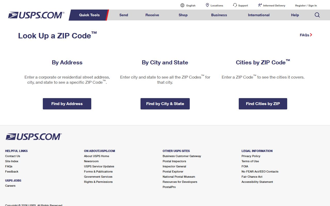 Lower Merion Township ZIP code directory using USPS ZIP Code Lookup